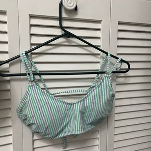 Striped target brand swim top fits size L